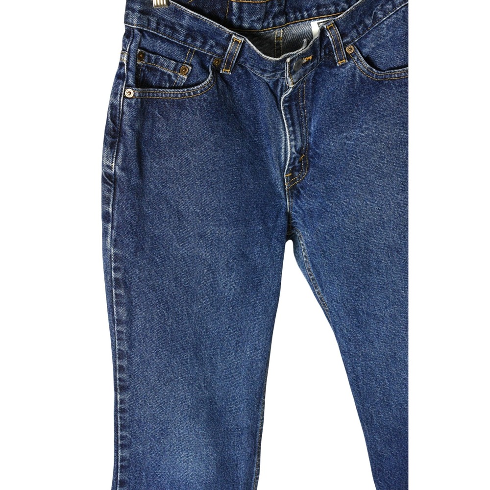 90s Vintage Dark Wash Levis 517 Slim Fit Boot Cut Jeans Womens 4 Blue Denim USA - Picture 4 of 8